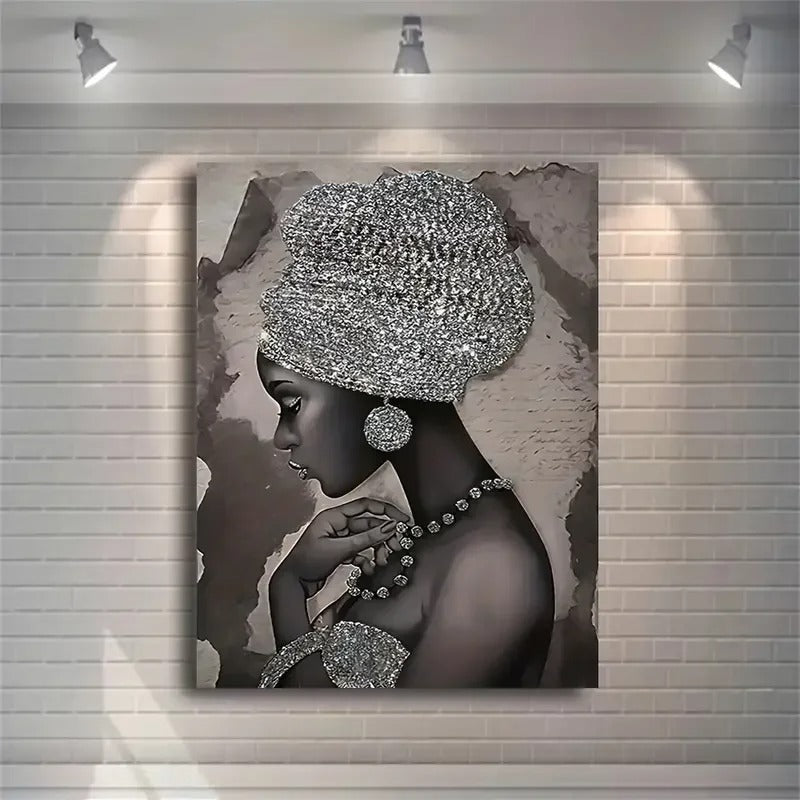 Serenity Silhouette African Canvas Art
