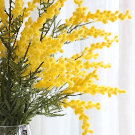 Artificial Yellow Mimosa Flower