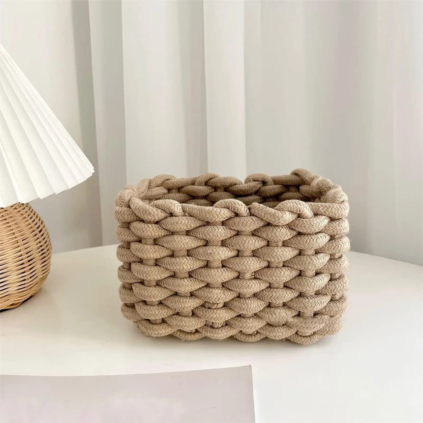 Cotton Handwoven Organiser Basket