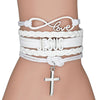 Multi-Rope Infinity Cross Bracelet
