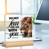 Isaiah 41:10 Lion Acrylic Plaque