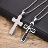 Stainless Steel 3-Layer Cross Necklace