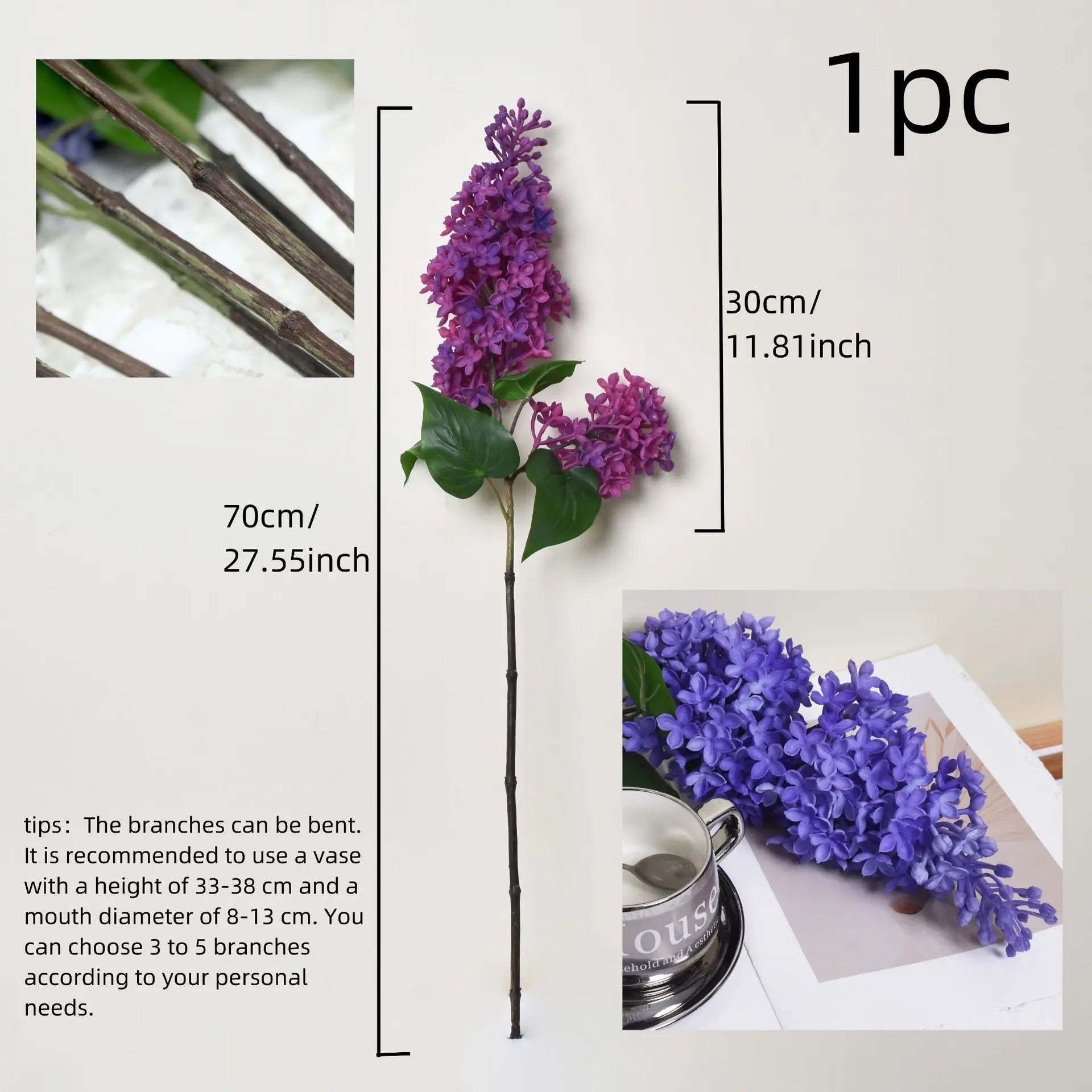 Artificial Lilac Blooms