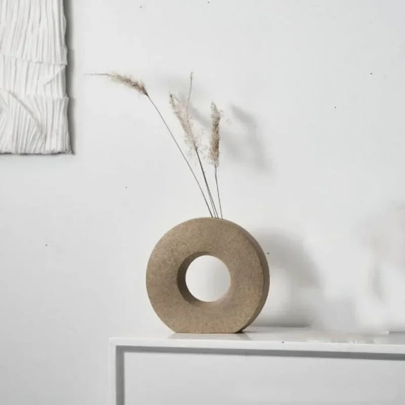 Nordic Matte Circlular Vase