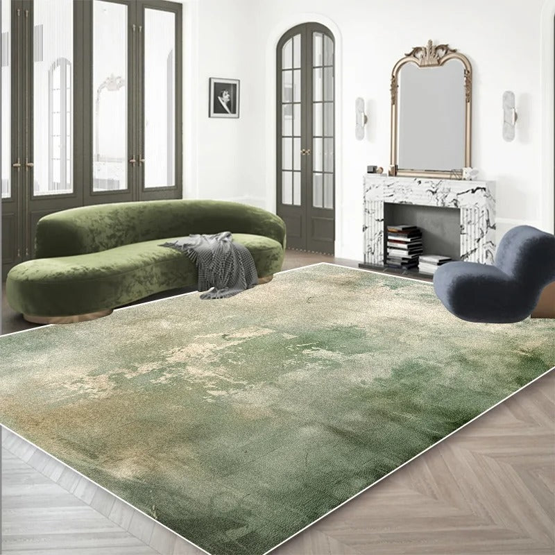 Verdura Abstract Green Rug