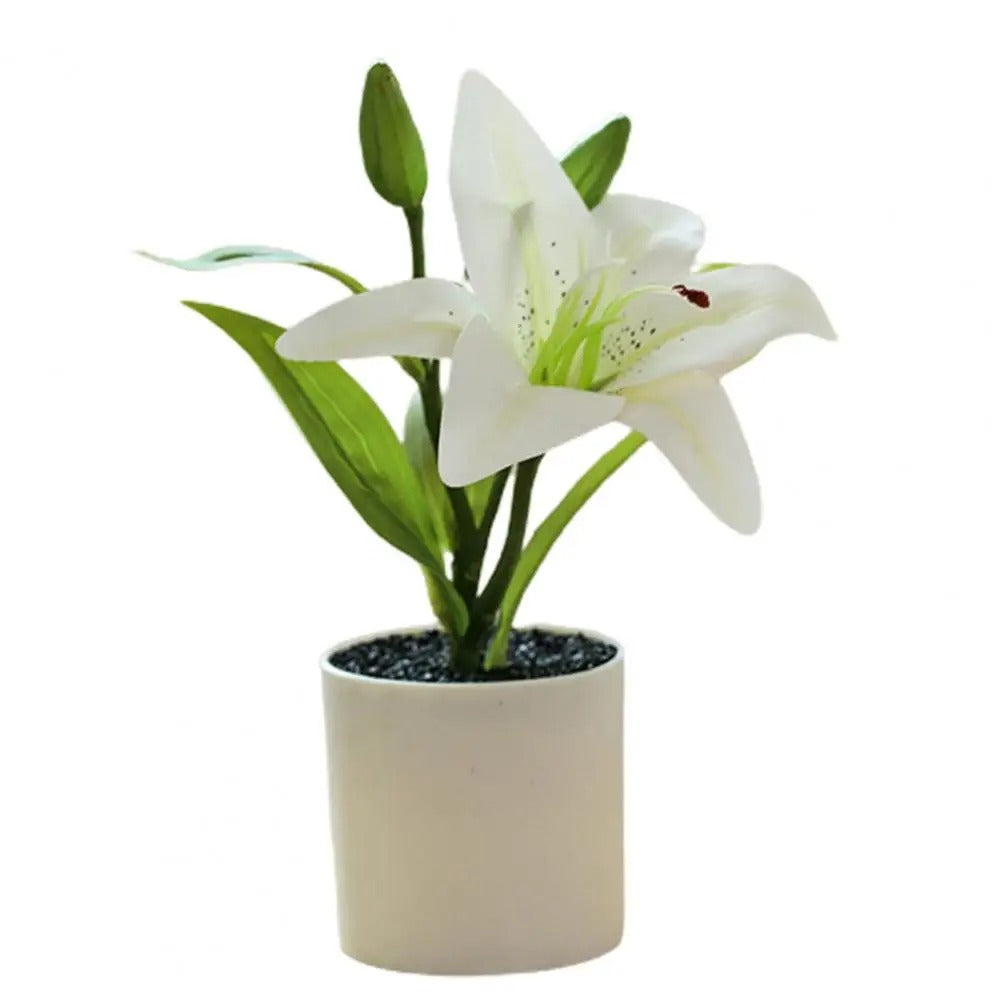 Artificial Potted Lily Plant