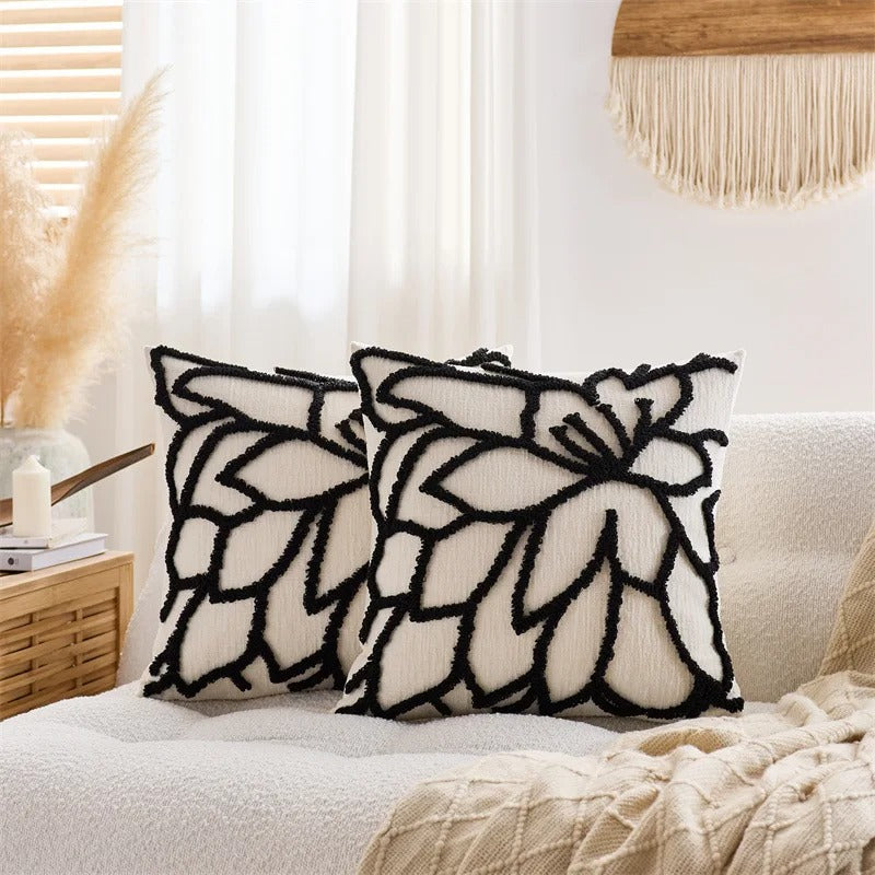 Florencia Tufted Floral Cushion Cover