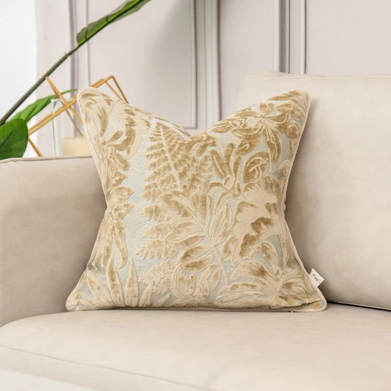 Velora Velvet Bloom Cushion Cover