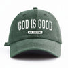 God Is Good Washed Baseball Cap