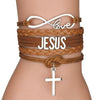 Multi-Rope Infinity Cross Bracelet
