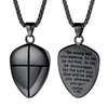 Shield of Faith Stainless Steel Cross Necklace