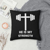 Jesus Is My Strength Cushion Cover