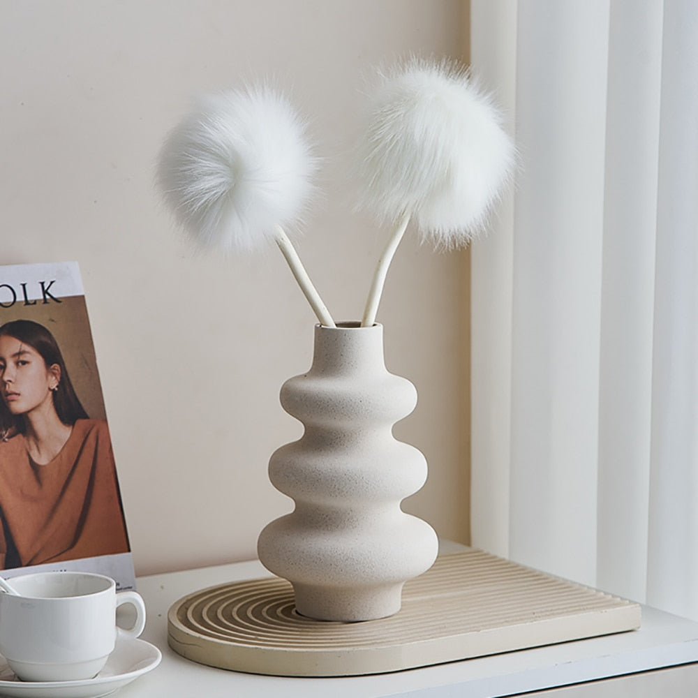 Nordic Layered Ceramic Vase