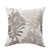 Leaf Embroidered Cushion Cover