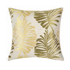 Leaf Embroidered Cushion Cover