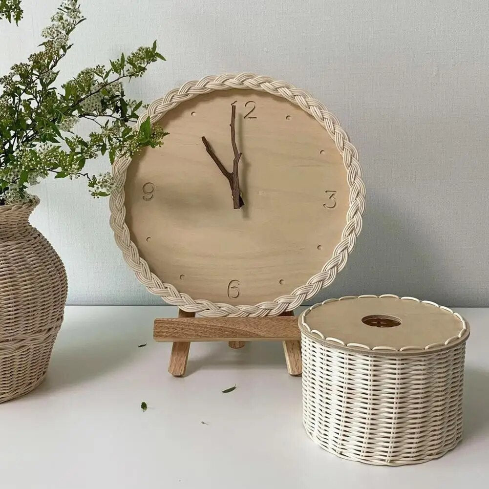 Braided European Silent Wall Clock