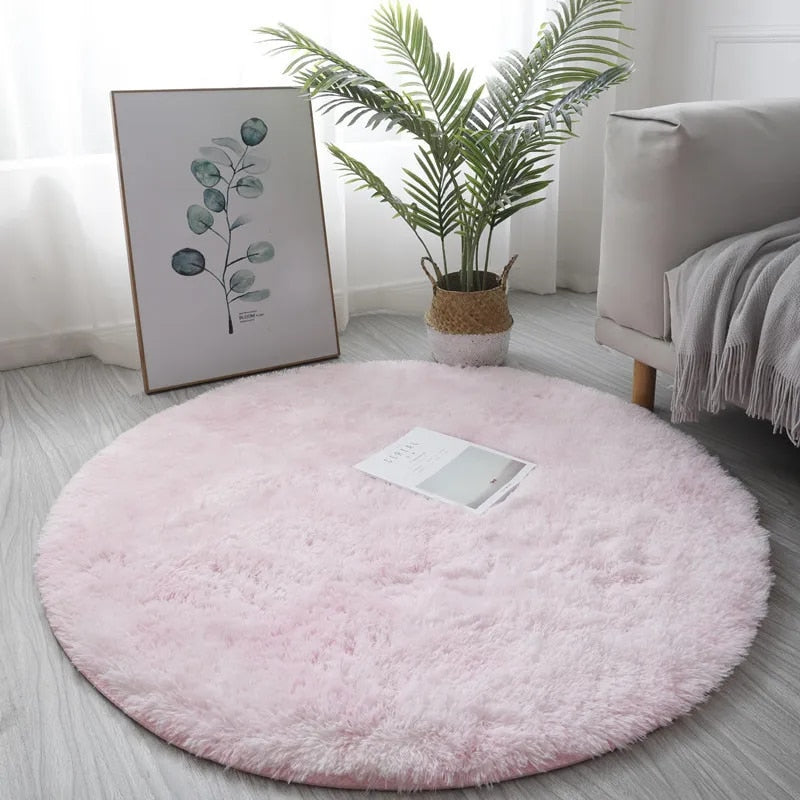 Round Plush Rug