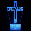 Jesus Cross 3D LED Night Lamp
