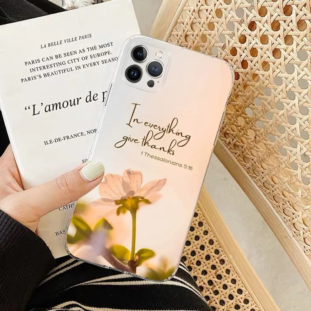 Neutral Bible Verse iPhone Cases