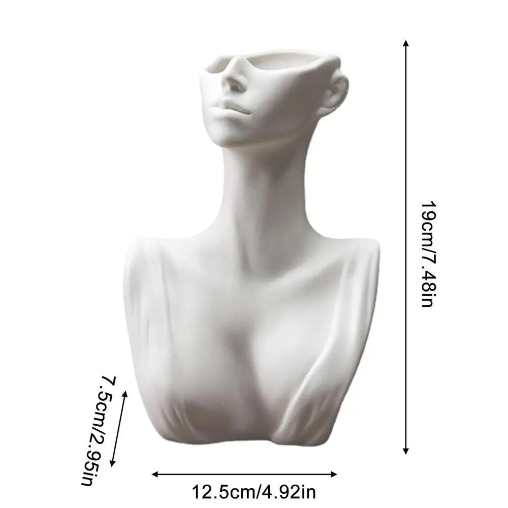 Women Sculpture Decorative Vase