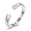 Sterling Silver Cross Infinity Ring