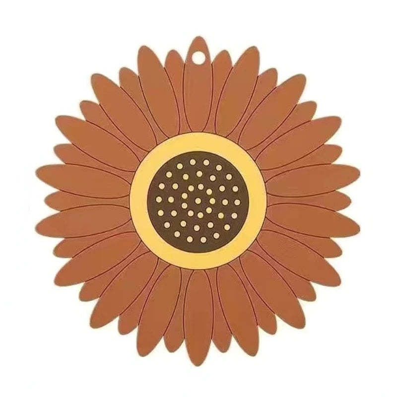 Sunflower PVC Coaster and Table Mat
