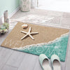 Coastal Beach Soft Flannel Door Mat