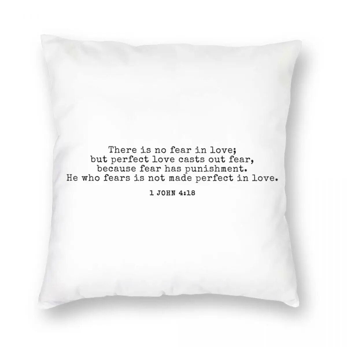 1 John 4:18 Christian Cushion Cover