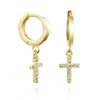 Christian Cross Sterling Earrings