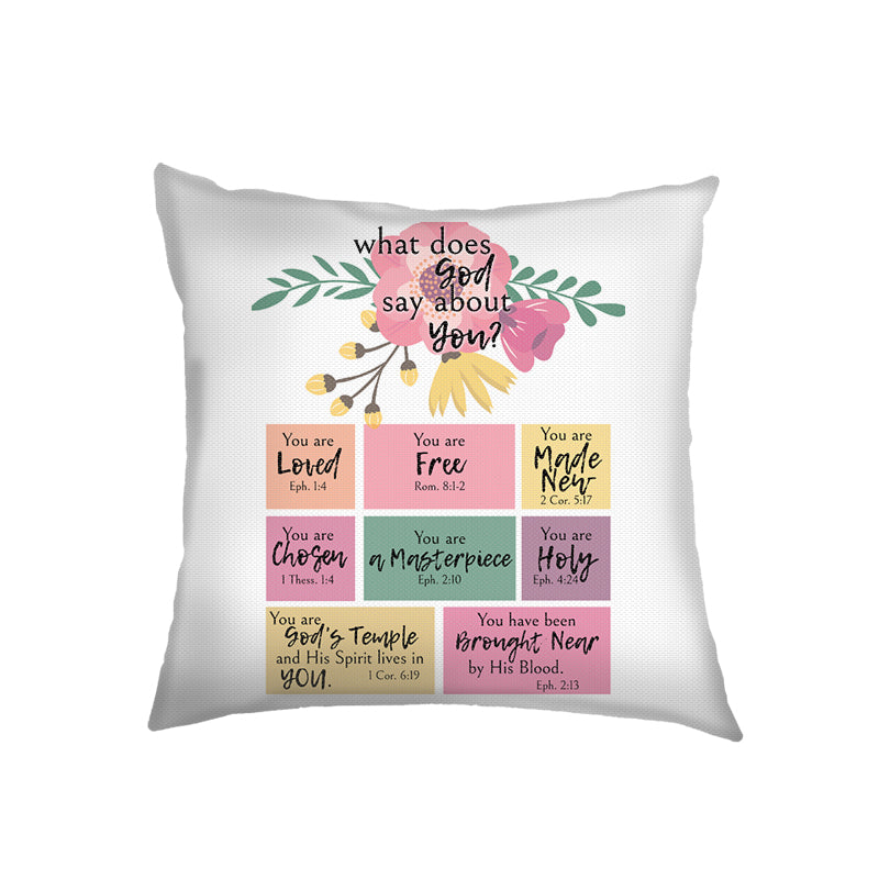 Blossom Faith Bible Verse Cushion Covers