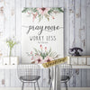 Pray More Worry Less Matthew 6:34 Printed Wall Art
