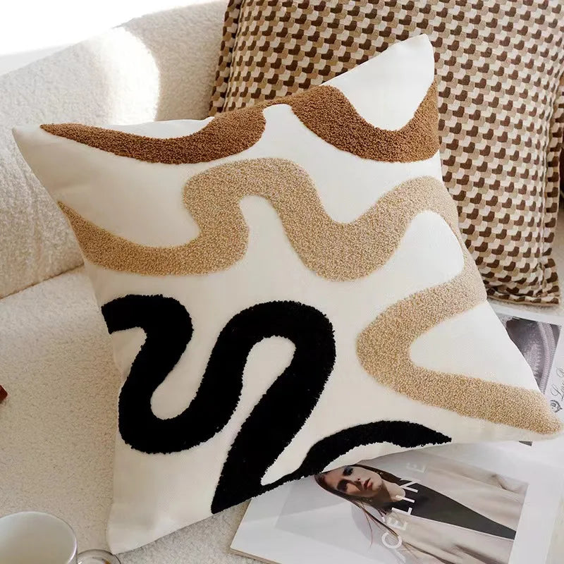 Brown Plush Luxury Cushion Cover