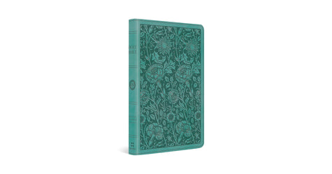 ESV Premium Bible – Teal Floral Design (Black Letter Edition)