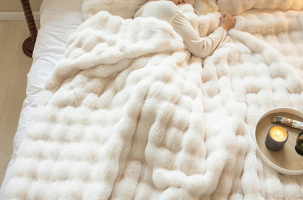 Tuscany Coral Fleece Blanket