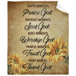 Christian Bible Verse Blanket