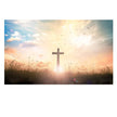 Cross Sunset Canvas Painting