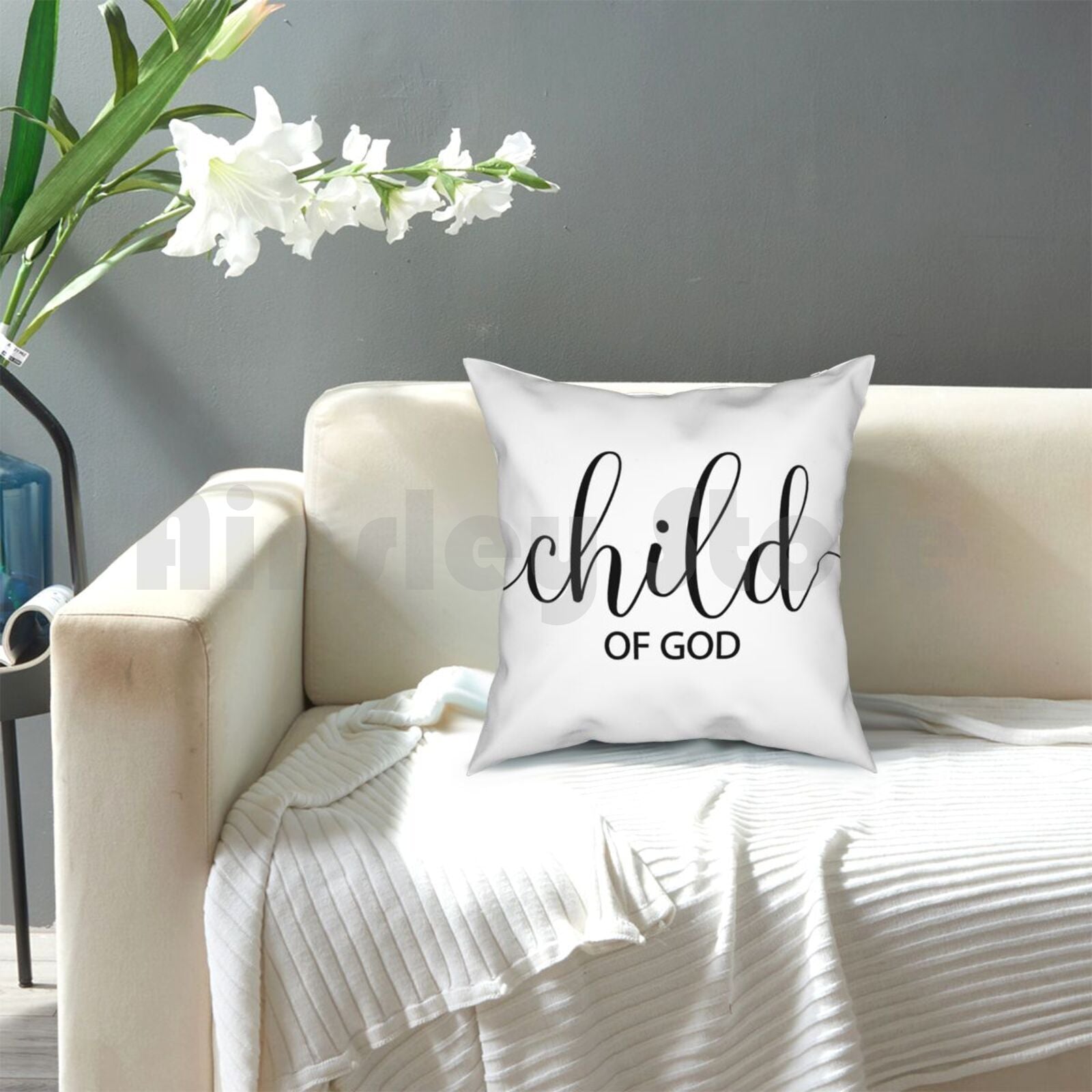 Child of God Polyester Cushion Cover