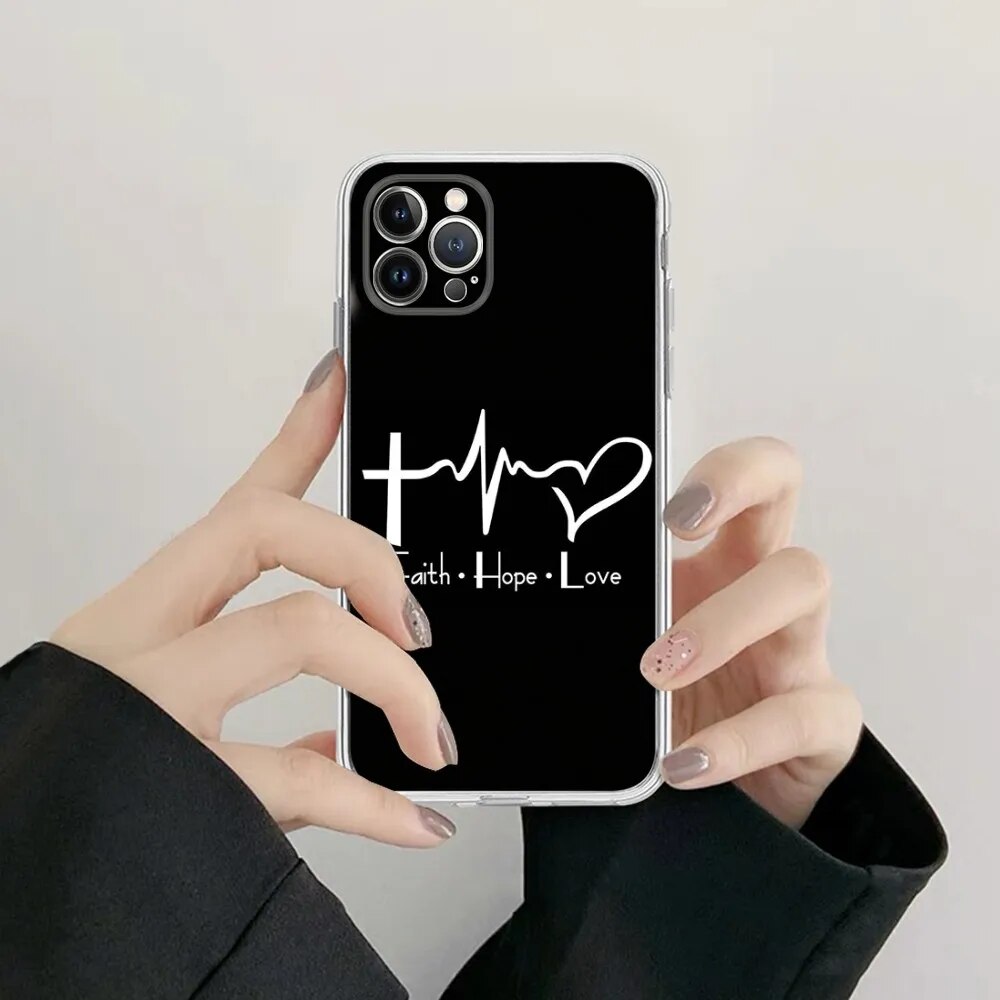 Faith Black iPhone Cases