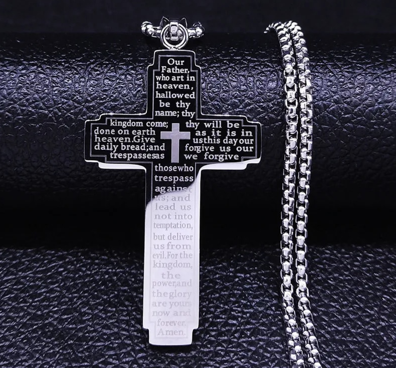 Classic Bible Verse Cross Necklace