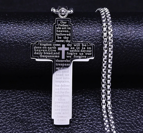 Classic Bible Verse Cross Necklace