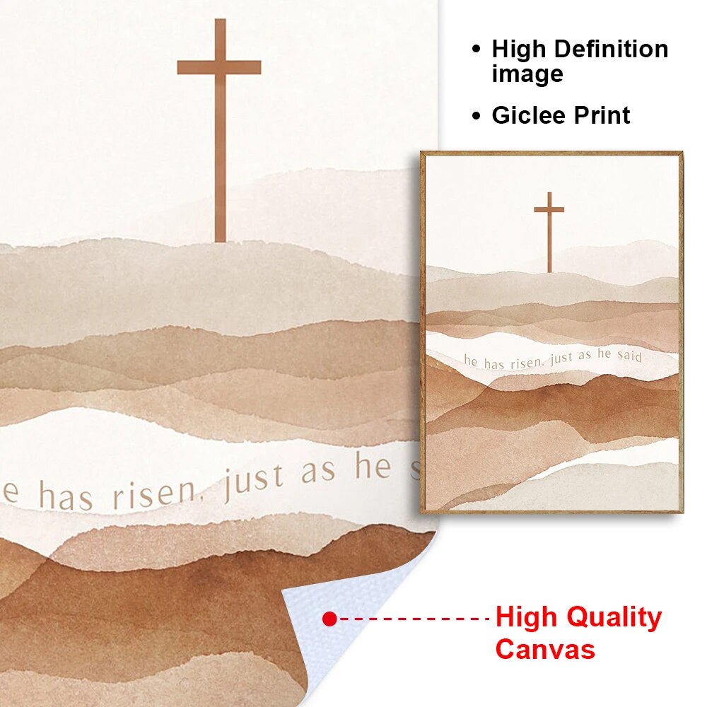 Neutral Bible Verse Canvas Wall Art