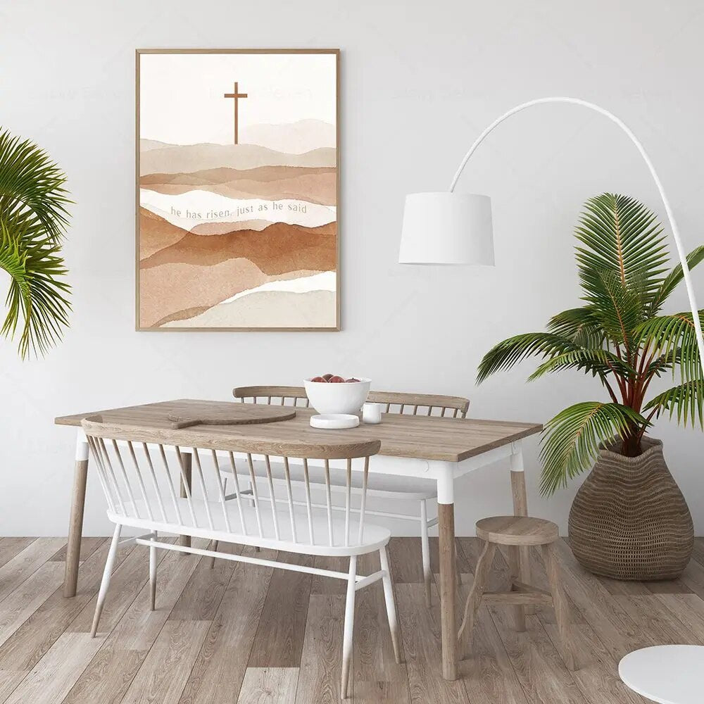 Neutral Bible Verse Canvas Wall Art