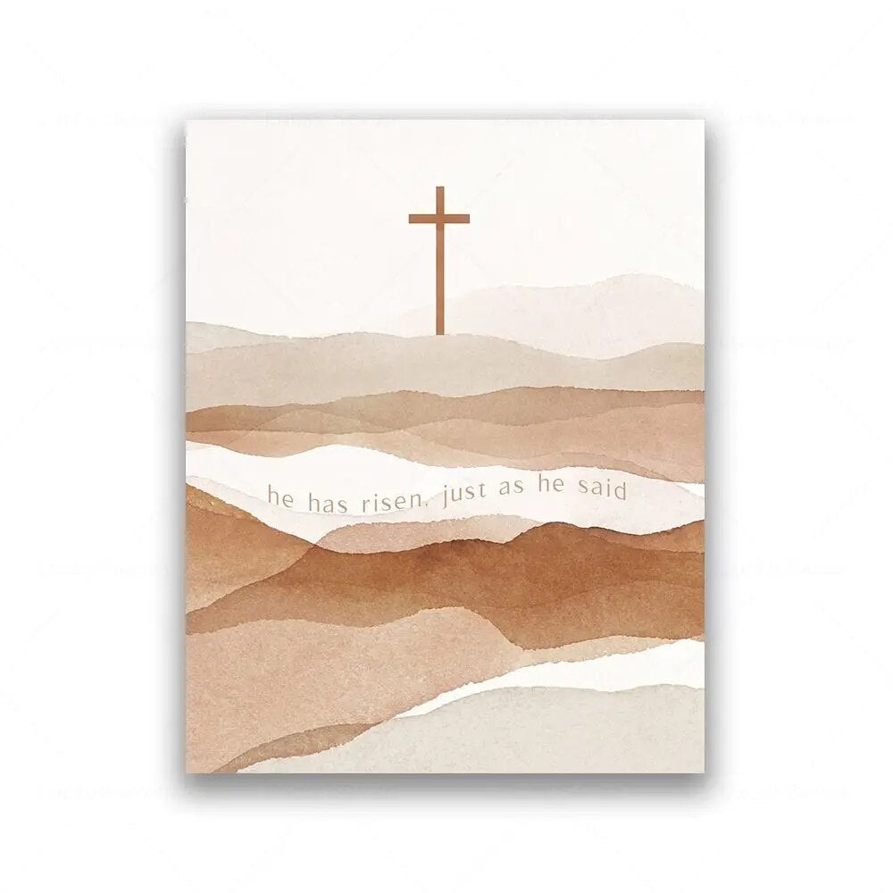 Neutral Bible Verse Canvas Wall Art