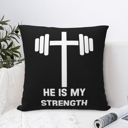 Jesus Is My Strength Cushion Cover