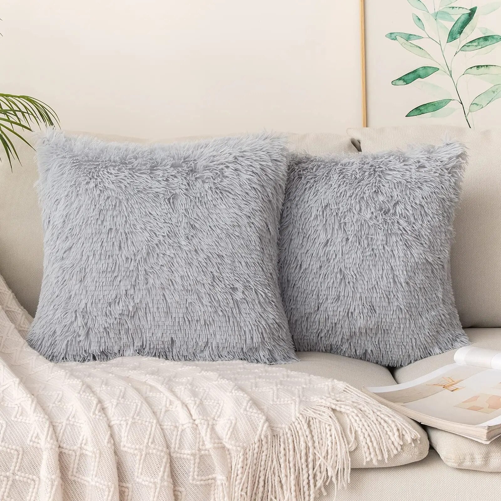 Soft Fur Pillow Cover