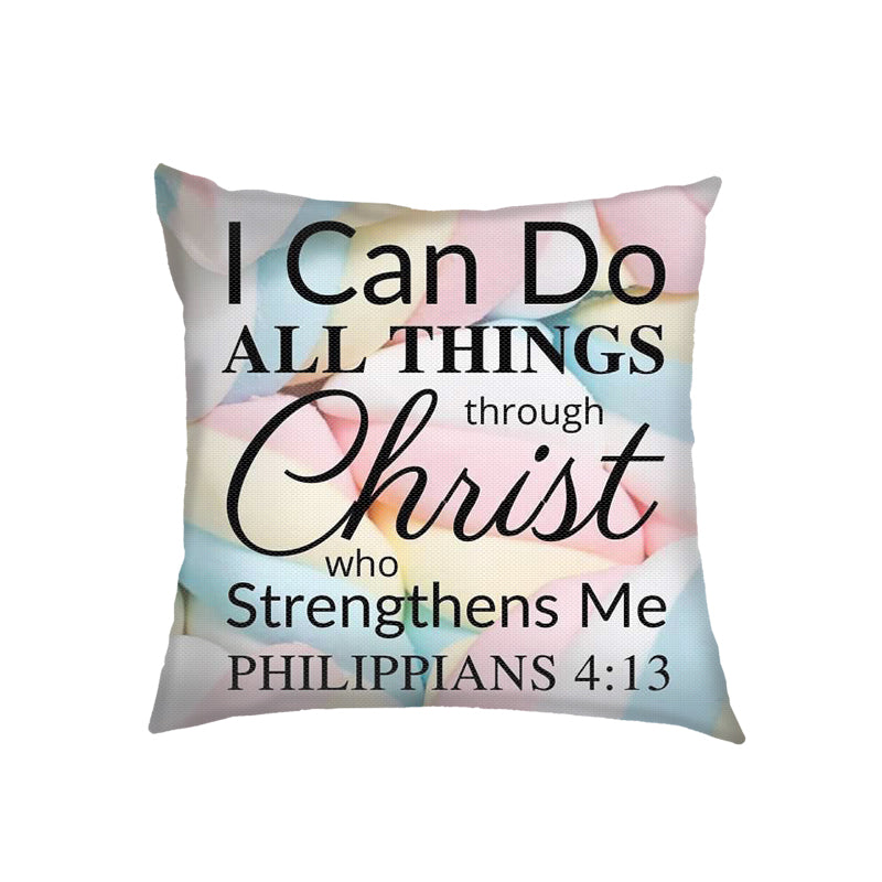 Blossom Faith Bible Verse Cushion Covers