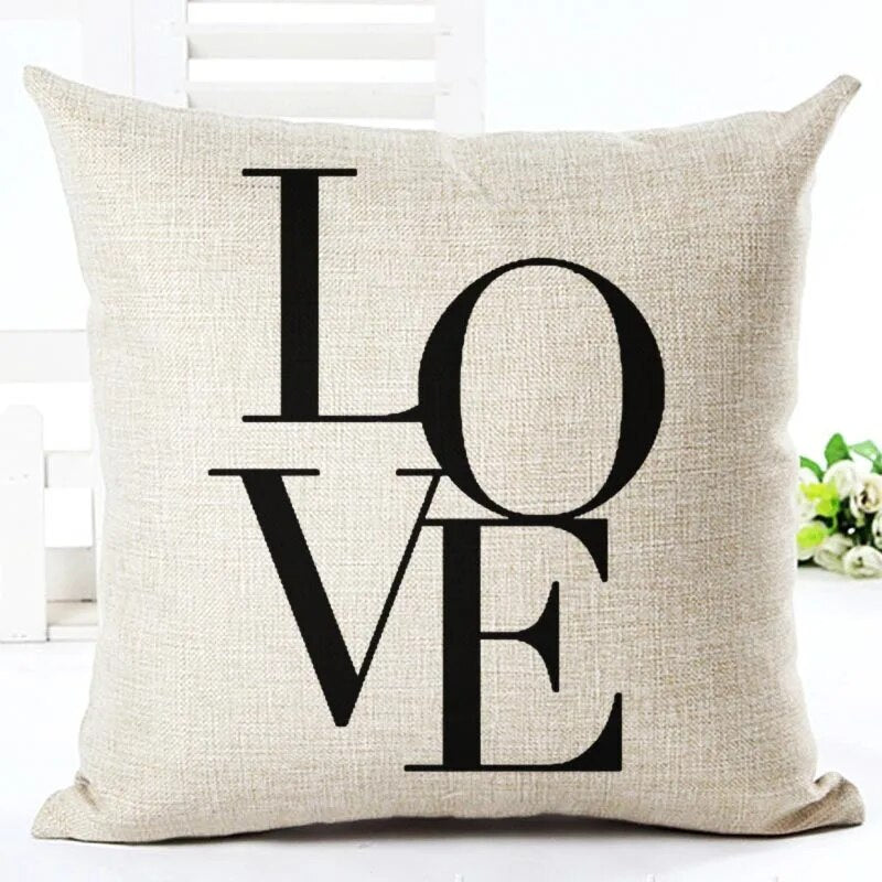 Home Words Printed Cushion Cover