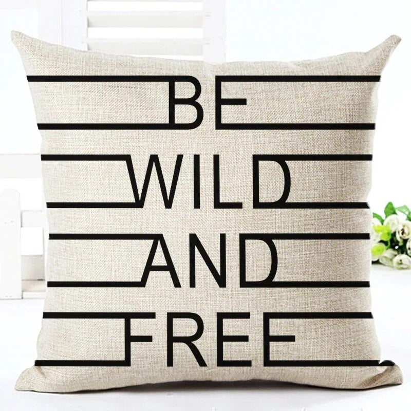 Home Words Printed Cushion Cover