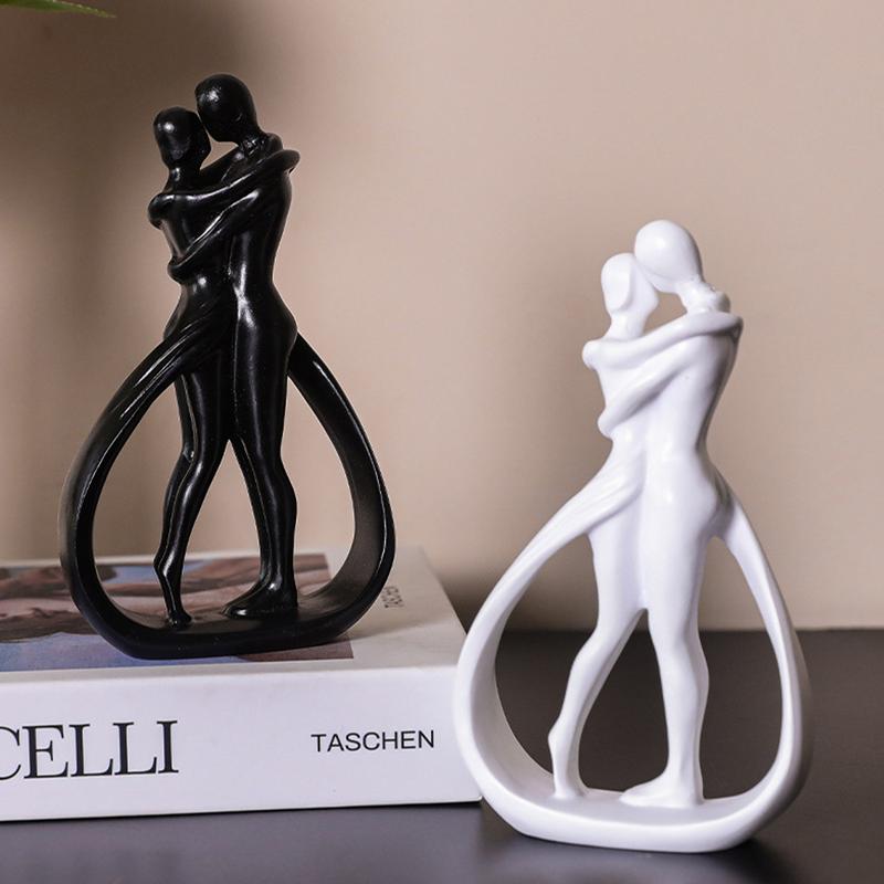 Abstract Embrace Couple Statue