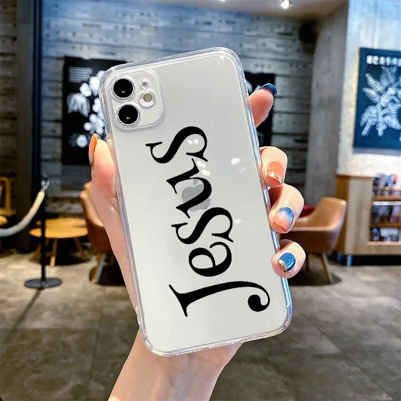 Jesus Clear iPhone Cases
